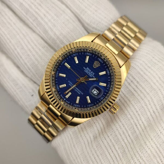 Rolex Blue Dial Watch Design - 1